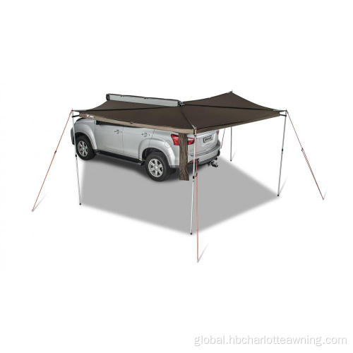 Canvas Car Shelter Camping Retractable Car Awning Home Car Awning with Height Adjustable Standing Poles Manufactory